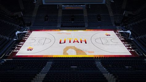 Let's have a look at them. The Southern Utah Jazz? New red rock-inspired court and ...