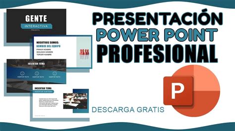 Presentación creativa y profesional en power point descargar plantillas de power point gratis