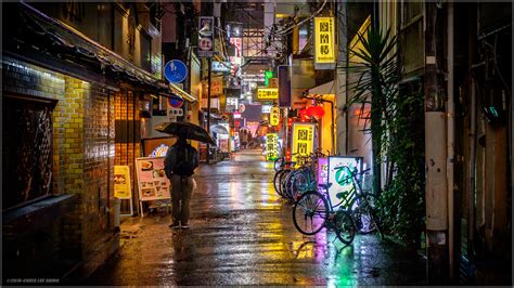 Wallpaper Japan Lights City Street Cityscape Night Asia Rain