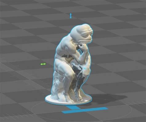 Pepe The Thinker 3d Model 3d Printable Cgtrader