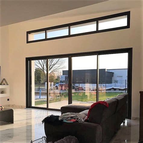 Porte fenêtre coulissante à galandage. Fenêtre et Porte fenêtre en ALUMINIUM gamme RADIANS à ...