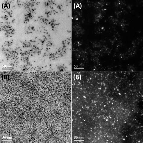 Bright Left And Dark Field Right Tem Micrographs Of The Composite