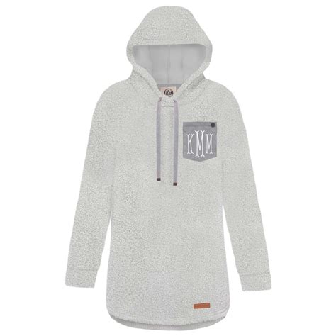 sherpa pullover hoodie — monogrammed by marleylilly