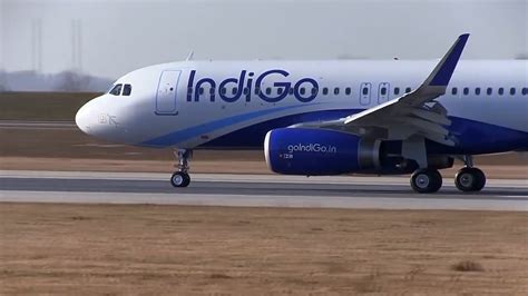 First Indigo Airbus A320 With Sharklets Landing And Takeoff Youtube