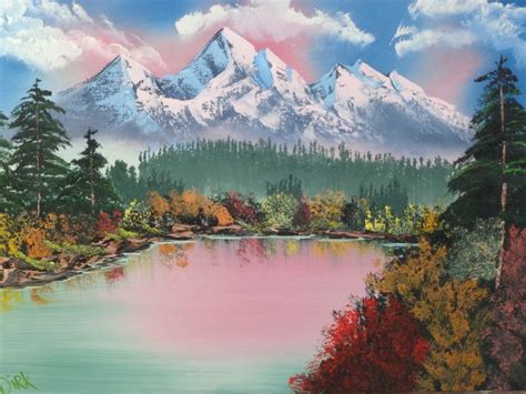 Bob Ross Wet On Wet Painting Technique About An Hour Of