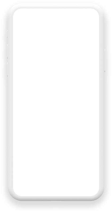 Iphone Outline Iphone 1442x2070 Png Download