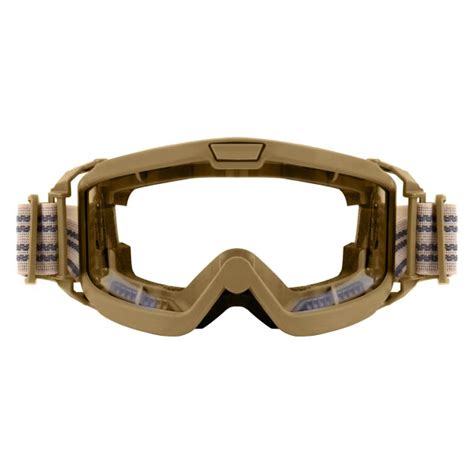 Rothco® 1732 Ansi Ballistic Anti Fog Otg Tactical Coyote Brown Frame Clear Lens Polycarbonate