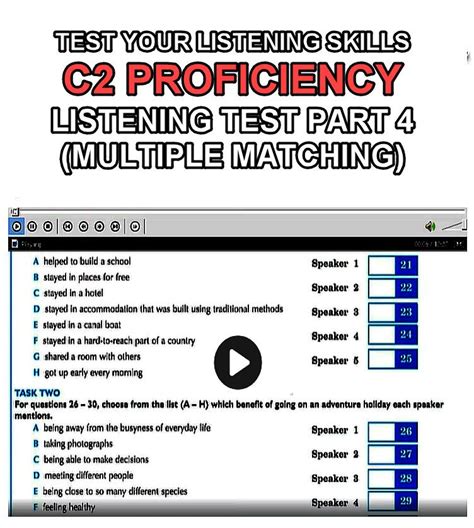 Test Your Listening Skills C2 Proficiency Listening Test Part 4