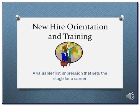 New Hire Orientation Powerpoint Template Free