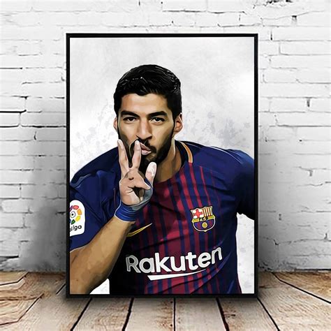 Luis Suarez Barcelona Sports Wall Art Luis Suarez Soccerfootball