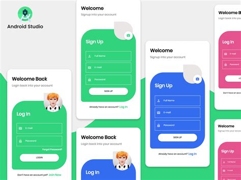 Android Login Signup Template Uplabs