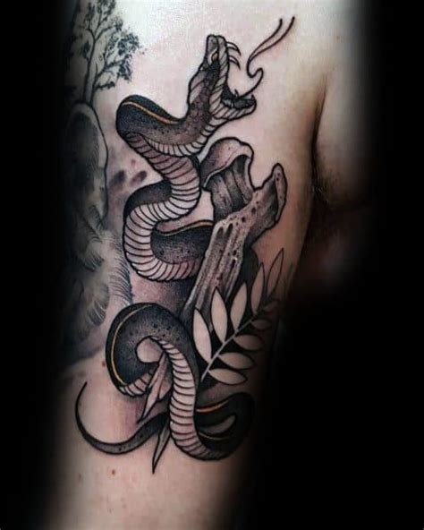 40 Neo Traditional Snake Tattoo Ideas For Men Serpent