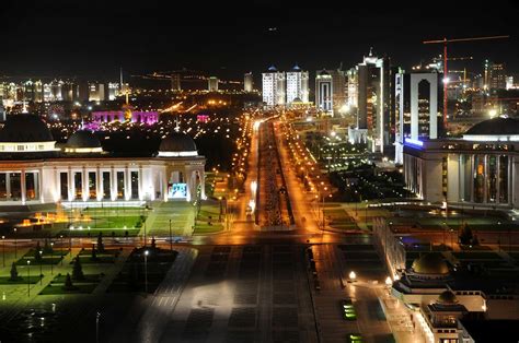 Ashgabat At Night Ashgabat Pictures Turkmenistan In Global Geography