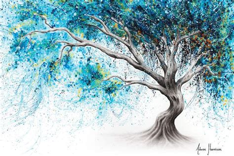 Abstract Tree Painting Canvas Painting Abstract Artwork Acrylic