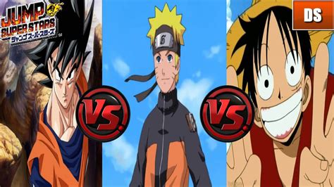 Check spelling or type a new query. Jump Ultimate Stars | Goku vs Naruto vs Luffy | Dragon Ball Z vs Naruto Shippuden vs One Piece ...