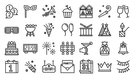Party Icon Set Vector Art Icons And Graphics For Free Download