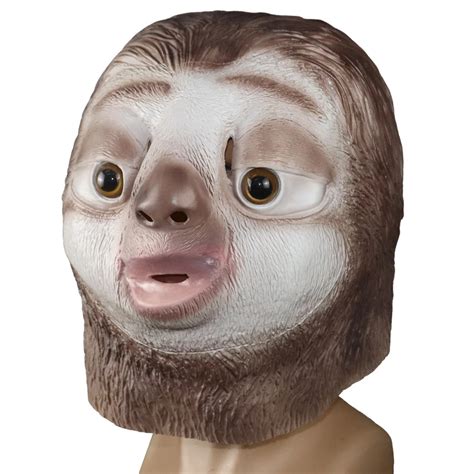 Halloween Scary Mask Voll Gesicht Faultier Latex Maske Maskerade