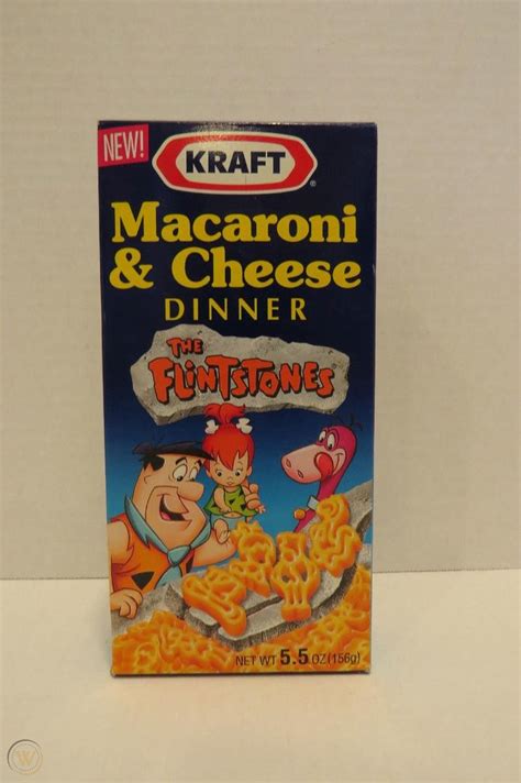 Vintage Kraft Macaroni And Cheese Collectible Novelty Box Flintstones