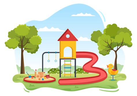 Best Children Playground Illustration Download In Png And Vector Format
