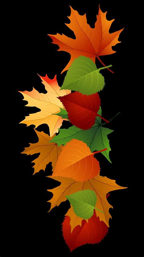 Pin By Zryan On Wallpaper Phone Painted Leaves Fall