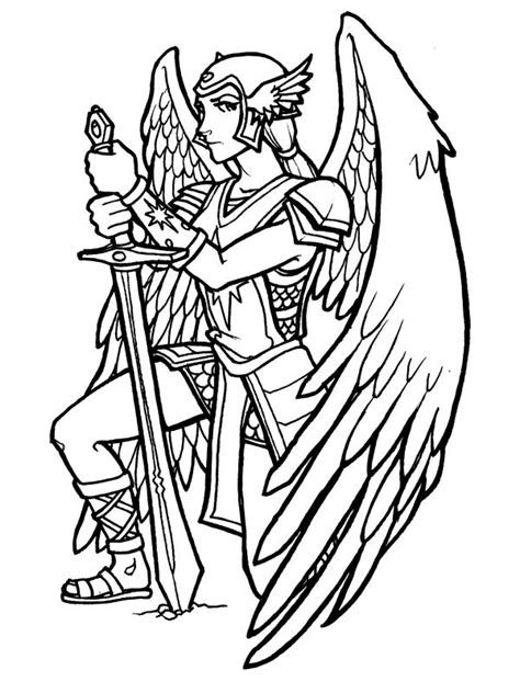 Guardian Angel Line Art By Mastermatt111 On Deviantart