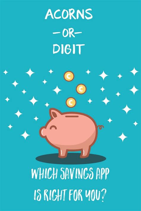 You can fill your piggy bank automatically so that savings goals can be met without. Acorns or Digit- Which Savings App is Right for You ...