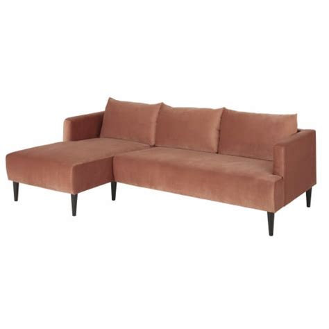 I divani angolari piccoli sono un'ottima alternativa per avere più sedute. Divano ad angolo sinistro 4 posti in velluto rosa Giulia ...