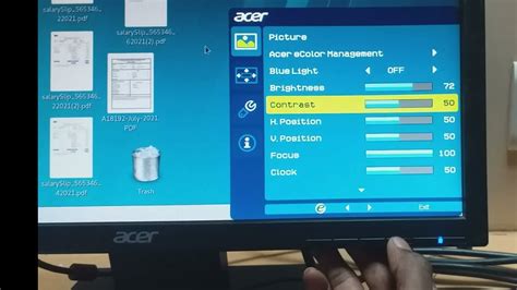 How To Adjust Monitor Brightness In Manual Acer V196hql Monitor