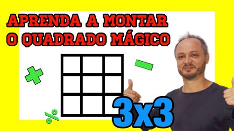 Quadrado Mágico 3x3 Exercícios