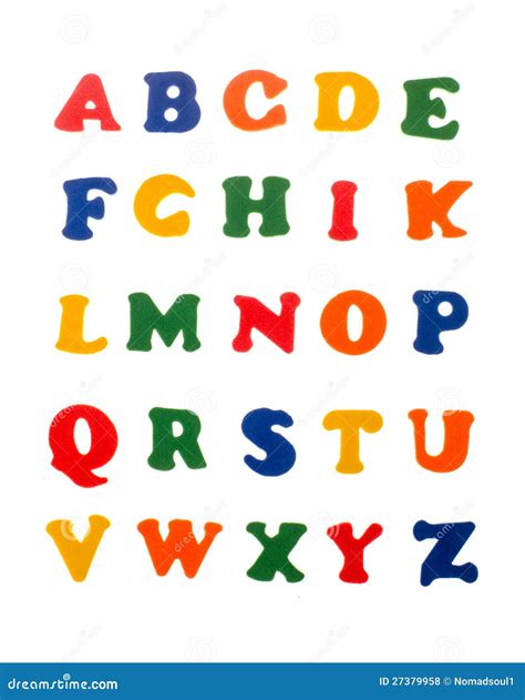 Letras Coloridas Do Alfabeto Foto De Stock Imagem De Sinal Fundo