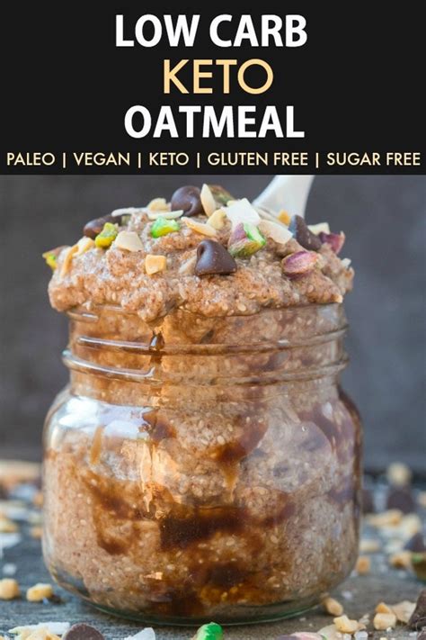 Healthy pumpkin overnight oats are the perfect meal prep breakfast with fall flavors. Low Carb Keto Overnight Oatmeal (Paleo, Vegan)