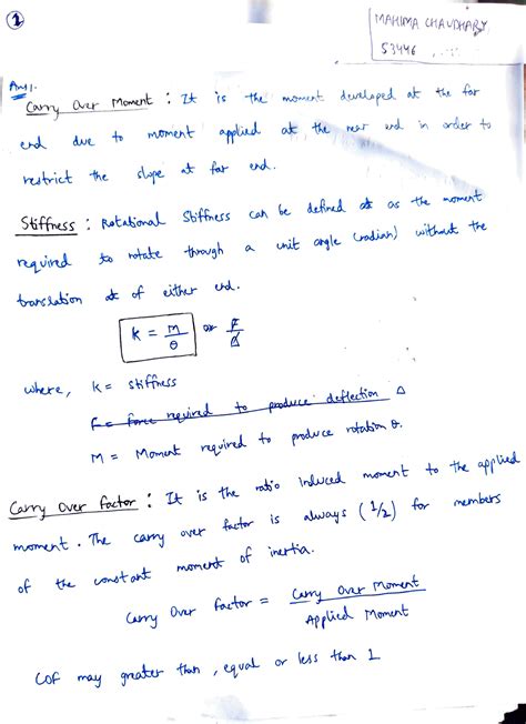 Theory Of Structure Notes By Gubcmade By Made Aesy Maaima A Udhary S