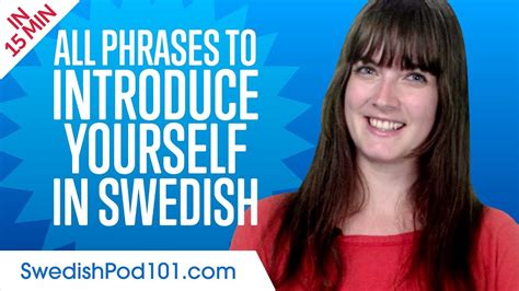 All Phrases To Introduce Yourself Like A Native Swedish Speaker Youtube