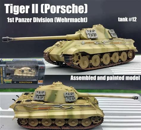 Easy Model Wwii German Tiger Ii Tank 1st Panzer Division Wehrmacht 172