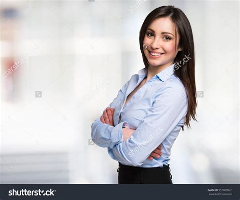 Portrait Of A Young Smiling Businesswoman Business Women Business