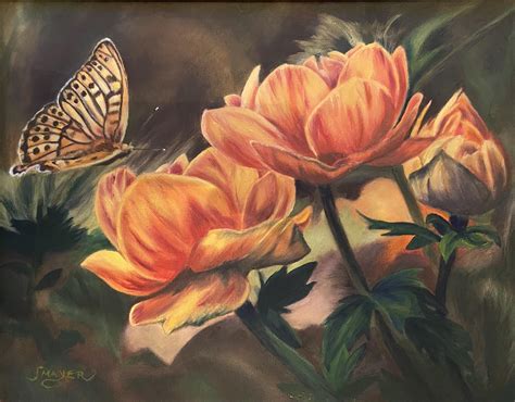 Flowers And Butterfly Wetcanvas Online Living For Artists