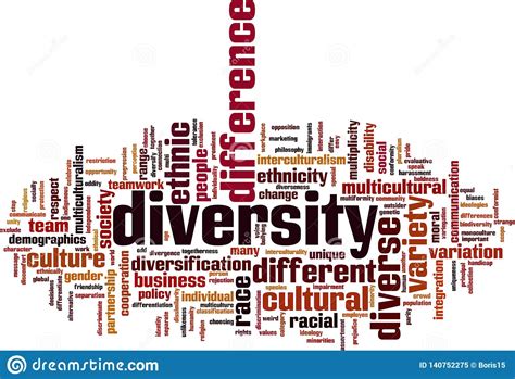 Diversity word cloud stock vector. Illustration of divergence - 140752275