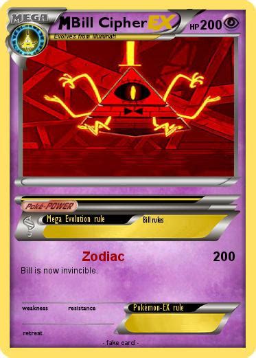 Pokémon Bill Cipher 523 523 Zodiac My Pokemon Card