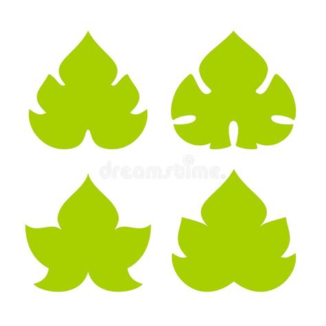 Green Leaves Vine Clip Art Stock Illustration