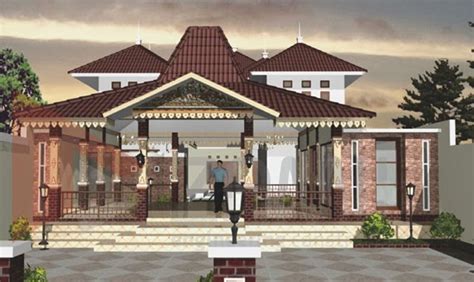 Bahkan di desa pun juga sudah mengaplikasikan desain rumah minimalis maupun rumah modern. 27 Gambar Desain Sketsa Rumah Klasik Jawa Modern Yang ...