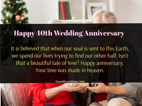 35 Best Happy 40th Wedding Anniversary Quotes And Wishes