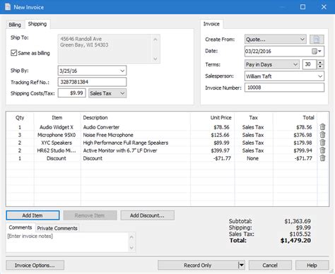 Express Invoice Screenshots Easy Invoicing Software