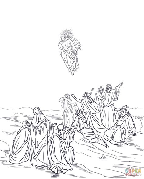 Ascension Coloring Page - Coloring Home