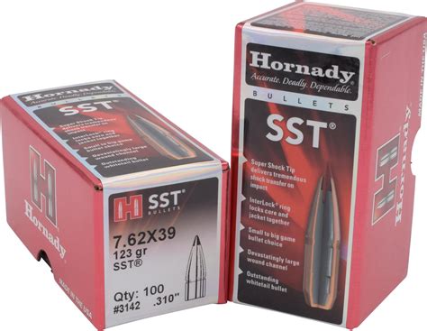 Hornady 762x39 Mm 123 Gr Sst Bullets New 3142 Hunting Stuff