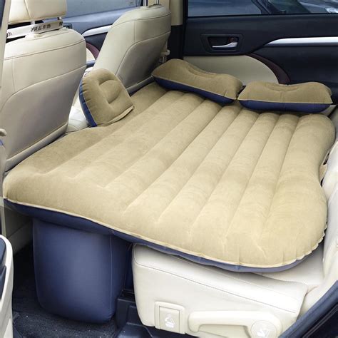 Inflatable Mattress Car Air Bed Backseat Cushion Travel Camping With Pillow Pump Ebay