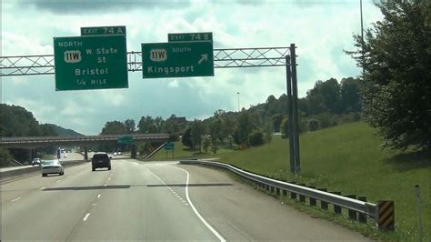 Tennessee Interstate 81 Southbound Cross Country Roads