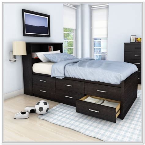 Extra Long Twin Bed Frame With Headboard Bedroom Home Decorating