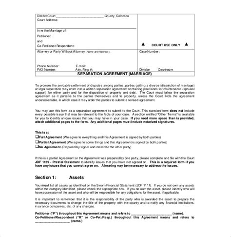 How do you know what things to ask for in divorce? Separation Agreement Pdf | gtld world congress