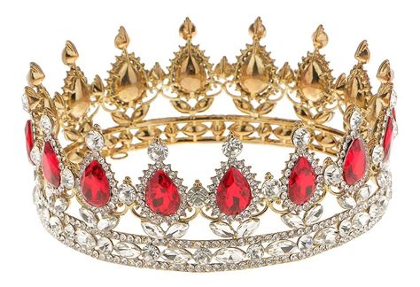 Rey Reina Nupcial Corona Diamante De Imitación Tiaras Chapa 47530