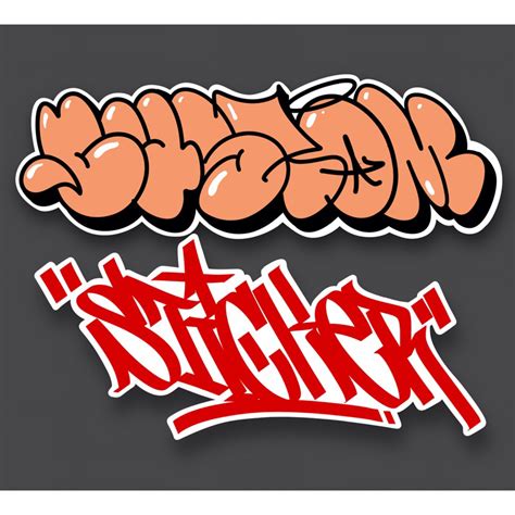 Jual Custom Sticker Tagging Throwup Piece Graffiti Stikerslap Nama